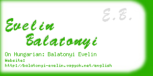 evelin balatonyi business card